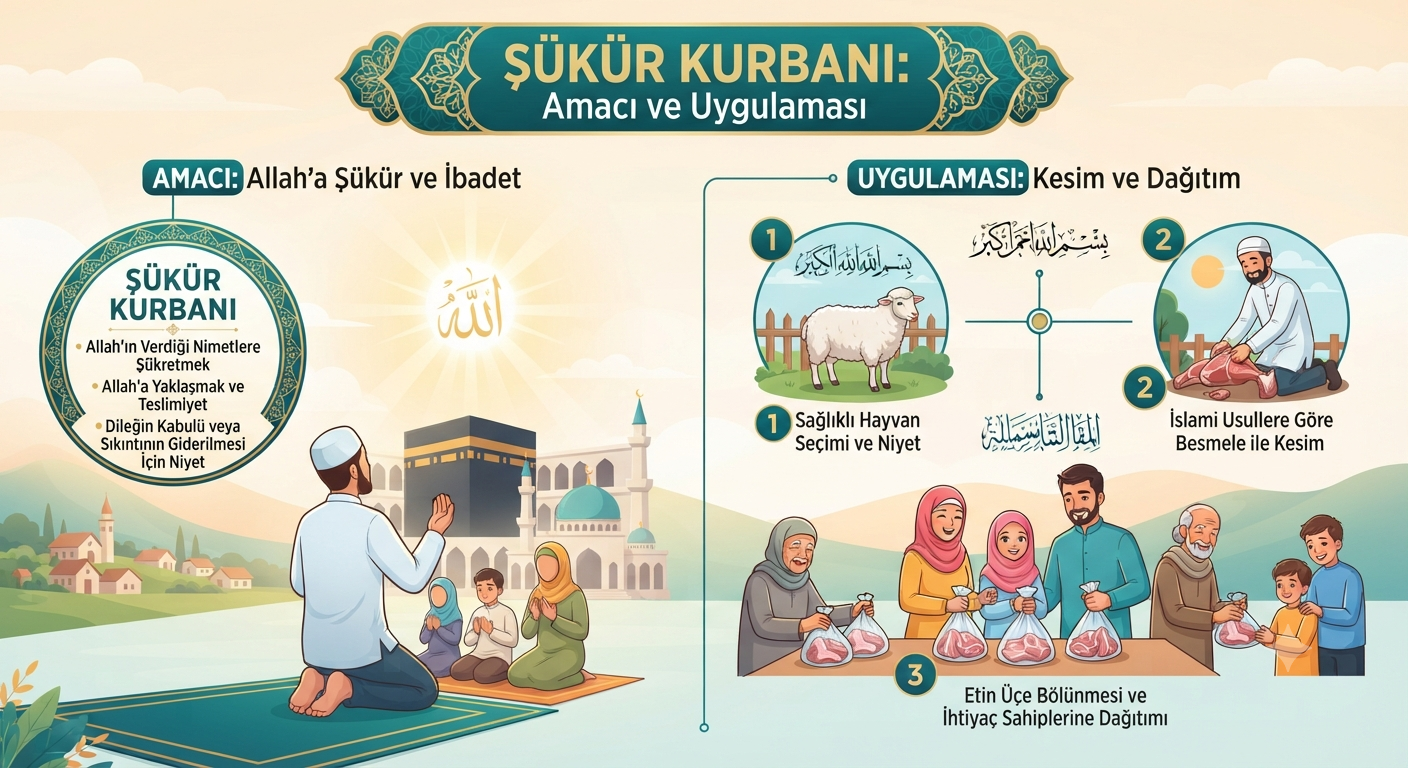 Şükür kurbanın kesim amacı ve uygulaması hakkında bir görsel 